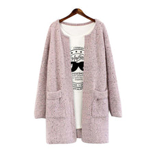 Women Long Sleeve Cardigan Knitted Jacket Sweater Coat Knitwear Overcoat P1