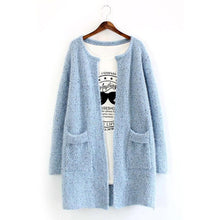 Women Long Sleeve Cardigan Knitted Jacket Sweater Coat Knitwear Overcoat P1
