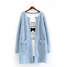 Women Long Sleeve Cardigan Knitted Jacket Sweater Coat Knitwear Overcoat P1