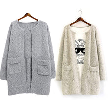 Women Long Sleeve Cardigan Knitted Jacket Sweater Coat Knitwear Overcoat P1