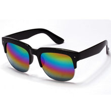 Women Men Half Rim Sunglasses UV 400 Plastic Frame Square Shades Overd Eyewear