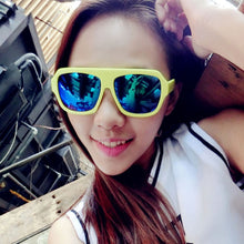 Women Men Sunglasses Plastic Frame Eyeglasses Goggles Reflective Sun Glasses lunette de soleil