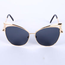 Women Metal Frame Sexy Cat Eye Sunglasses Coating Vintage Sun Glasses Oculos de grau Femininos UV400 LY6