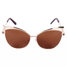 Women Metal Frame Sexy Cat Eye Sunglasses Coating Vintage Sun Glasses Oculos de grau Femininos UV400 LY6