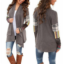 Women  Long Sleeve Knitwear Casual Outwear Jacket Coat Sweater Cardigan Gray