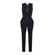 Women Sexy Deep V Zip  Sweet Sexy Casual Vogue Slim Fit Clubwear Long Full Jumpsuit Trousers Pants Playsuit Romper