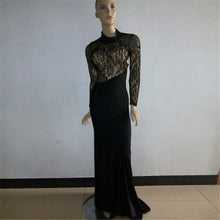 Women Sexy Lined Long Sleeve Dress Backless Party Evening Elegant Ladies Fomal Gown Ball Dress