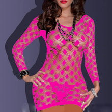 Women Sexy Lingerie Fishnet Babydoll Mini Dress Set Body Stocking Underwear