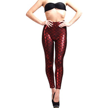Women Sexy Mermaid Fish Scale Skinny Shine Legging Pants Jeggings 9 Colors