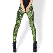 Women Sexy Mermaid Fish Scale Skinny Shine Legging Pants Jeggings 9 Colors