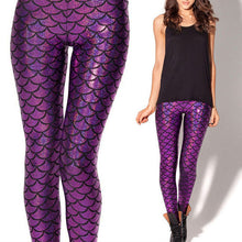 Women Sexy Mermaid Fish Scale Skinny Shine Legging Pants Jeggings 9 Colors