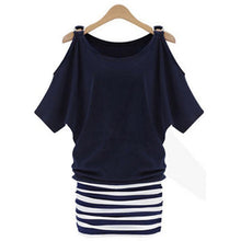 Women Sexy Striped Bodycon Casual Cocktail Party Mini Dress Dresses