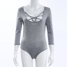 Women Sexy White Lace Up One Piece Bodysuit Bodycon Jumpsuit Overalls For Women Rompers Party Slim Jumpsuit Gray Black White