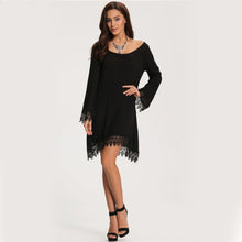 Women Soft Tassel Boho Long Sleeve Loose Dress Casual Jumper Party Mini Dresses