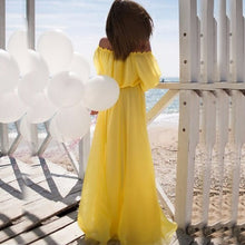 Women Beach Dresses Boho Evening Party Off Shoulder Long Maxi Dress Vestidos