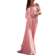 Women Beach Dresses Boho Evening Party Off Shoulder Long Maxi Dress Vestidos