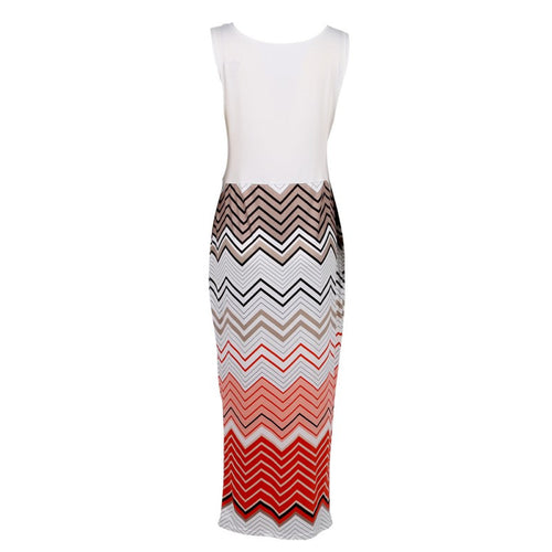 Women Long Dress BOHO Party Dress Beach Dress Lady Striped Maxi Sundress
