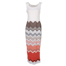 Women Long Dress BOHO Party Dress Beach Dress Lady Striped Maxi Sundress