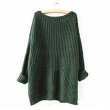 Women Warm Casual Round Neck Long Sleeve Knitted Sweater Loose Knitwear Pullovers