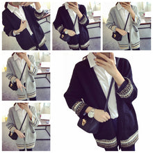 Women's Casual Long Cardigan Casual Ladies Slim Pocket Bat Sleeve Sweater S66