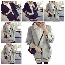 Women's Casual Long Cardigan Casual Ladies Slim Pocket Bat Sleeve Sweater S66