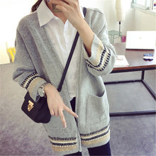 Women's Casual Long Cardigan Casual Ladies Slim Pocket Bat Sleeve Sweater S66