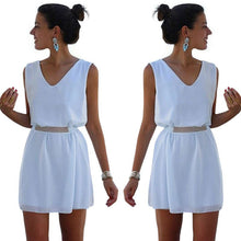 Women's Evening Party Bodycon Mini Dress White Dress Shirt Dresses