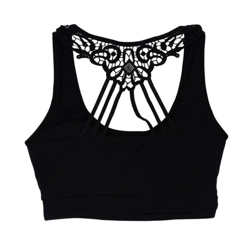 Women's  Push Up Bra Seamless Padded Workout Stretch Vest Tops