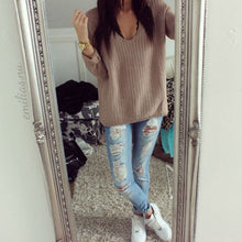 Women's Long Sleeve Knitwear Jumper Pullover Long Coat Jacket  Casual Sweater PY4