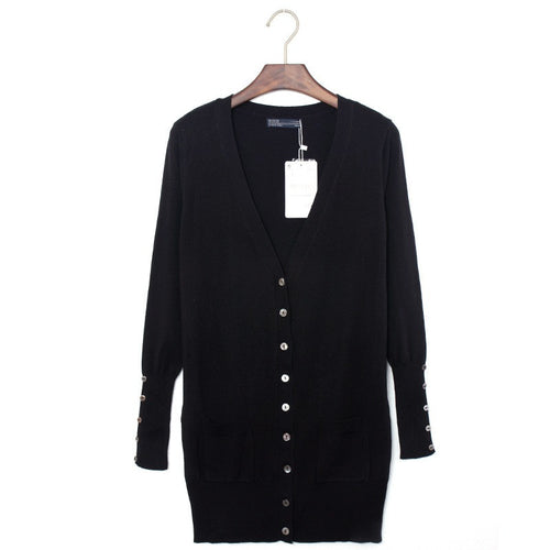 Women's Long Sleeve Sweater Coat Knitwear Cardigan Jacket Ladies Tops Knitted