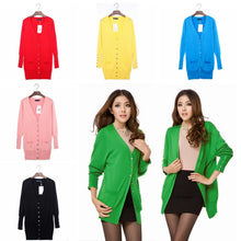 Women's Long Sleeve Sweater Coat Knitwear Cardigan Jacket Ladies Tops Knitted