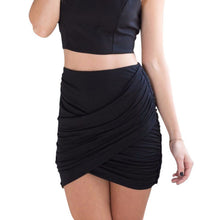 Women's Pleated Stretch Tight Sexy Bodycon Bandage Mini Skirt Short Pencil Skirts