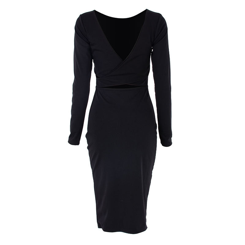 Women's Sexy Bandage Slim Dress Bodycon Evening Party Short Knee Dresses