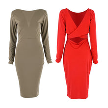 Women's Sexy Bandage Slim Dress Bodycon Evening Party Short Knee Dresses