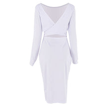 Women's Sexy Bandage Slim Dress Bodycon Evening Party Short Knee Dresses