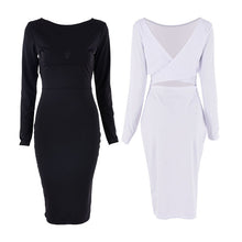 Women's Sexy Bandage Slim Dress Bodycon Evening Party Short Knee Dresses