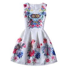Women's Sleeveless Casual Sundress Flower Cotton Pleated Short Floral Mini Dress