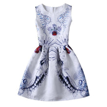 Women's Sleeveless Casual Sundress Flower Cotton Pleated Short Floral Mini Dress