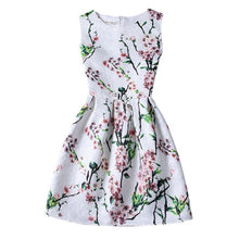Women's Sleeveless Casual Sundress Flower Cotton Pleated Short Floral Mini Dress