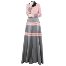 Women's Vintage Kaftan Abaya Jilbab Islamic Muslim Long Sleeve Maxi Dress PY3