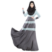 Women's Vintage Kaftan Abaya Jilbab Islamic Muslim Long Sleeve Maxi Dress PY3