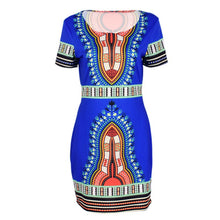 Womens African Printed Cocktail Party Shift Dresses  Bodycon Dress