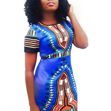 Womens African Printed Cocktail Party Shift Dresses  Bodycon Dress