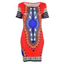 Womens African Printed Cocktail Party Shift Dresses  Bodycon Dress