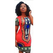 Womens African Printed Cocktail Party Shift Dresses  Bodycon Dress