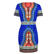 Womens African Printed Cocktail Party Shift Dresses  Bodycon Dress