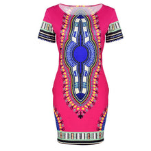 Womens African Printed Cocktail Party Shift Dresses  Bodycon Dress