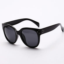 Womens Men UV 400 Rivet Sunglasses Plastic Frame Round Shades Overd Eyewear
