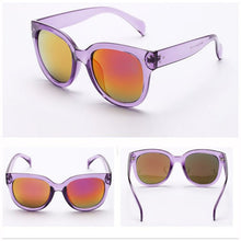 Womens Men UV 400 Rivet Sunglasses Plastic Frame Round Shades Overd Eyewear