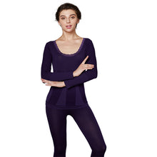Womens Soft Modal Thermal Underwear Top Bottom Microfiber Fleece Lined Long John Set